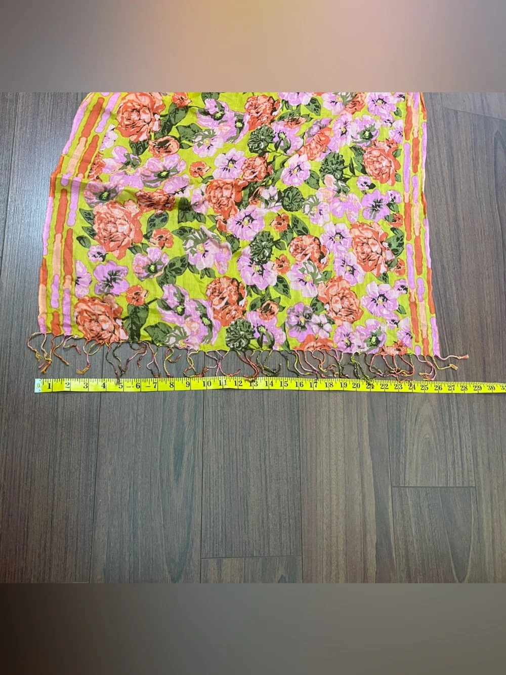 Isaac Mizrahi Live! floral scarf like new